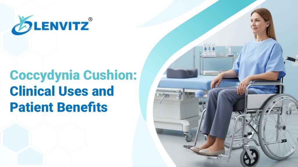 Coccydynia cushion used for tailbone pain relief with gel cushion support