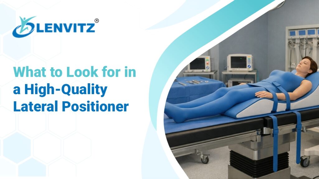 High-quality lateral positioner with silicon gel pads for surgical positioning